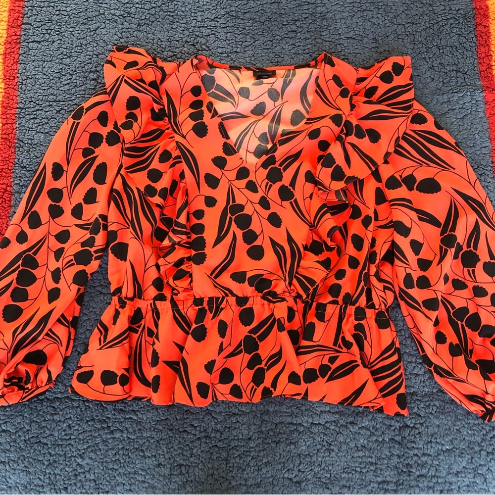 Who What Wear x Target red floral top XXL